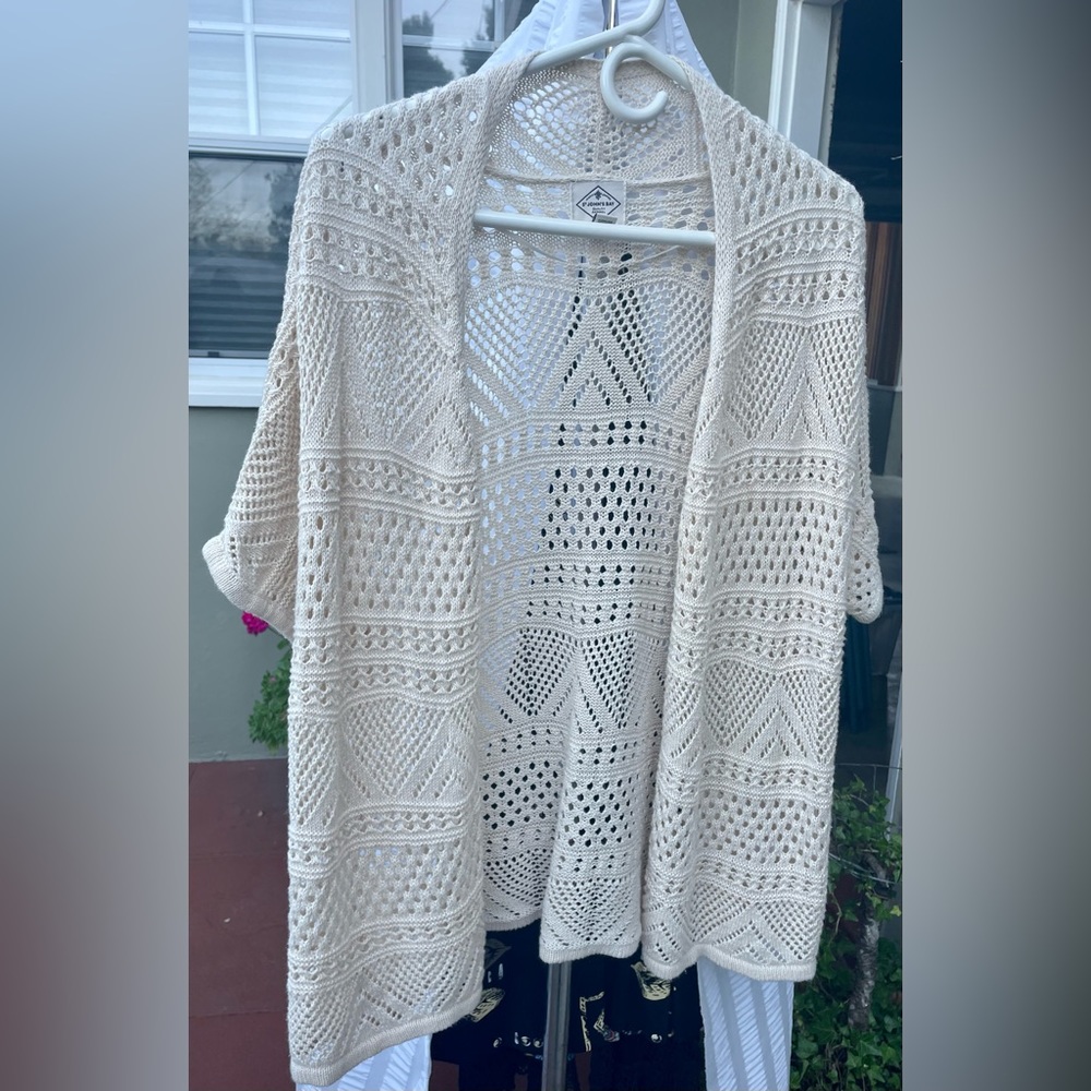 Cream knit sweater